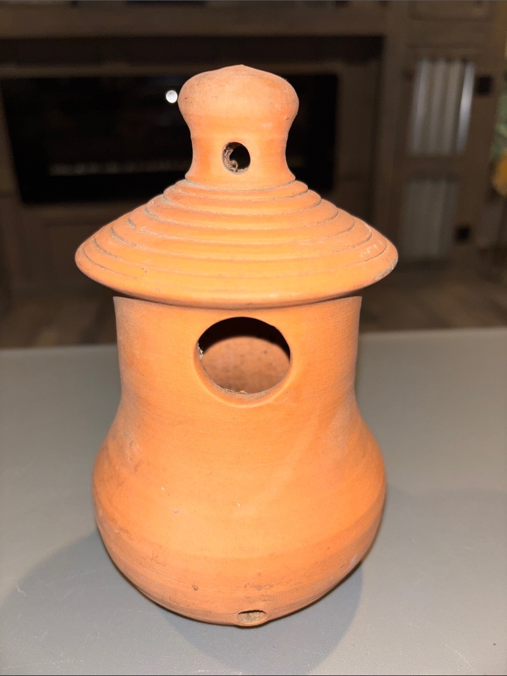 Williamsburg Terracotta clay Ceramic Standing Birdhouse